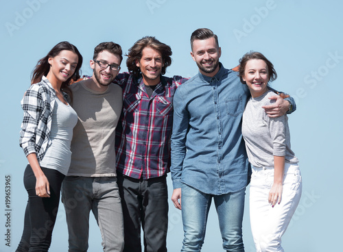 portrait of a friendly team of young people