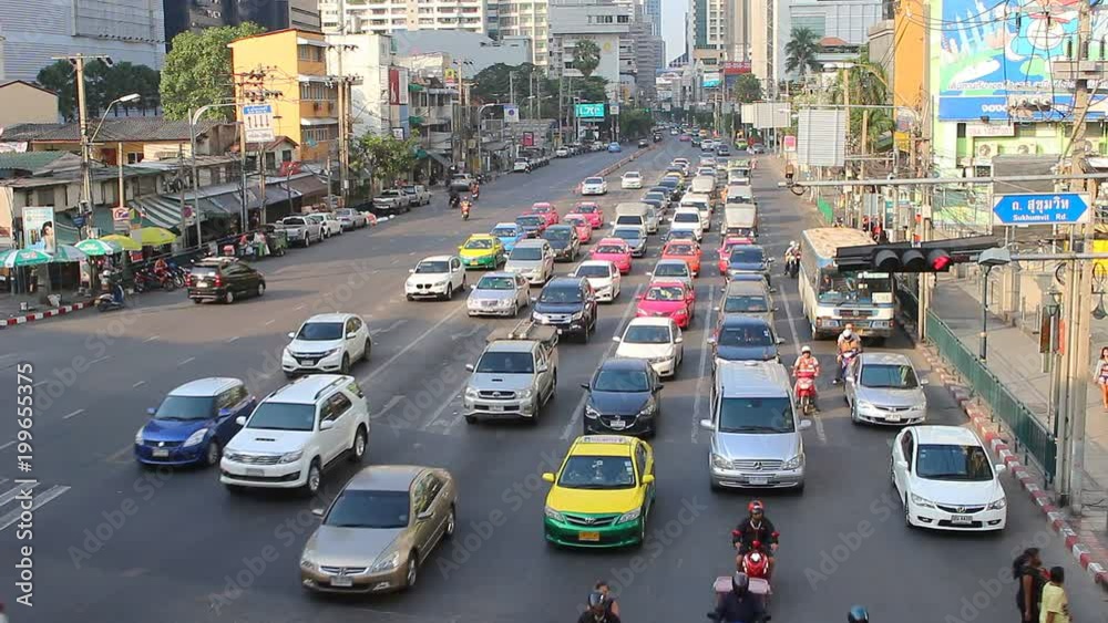 traffic jam in city traffic jam in city
