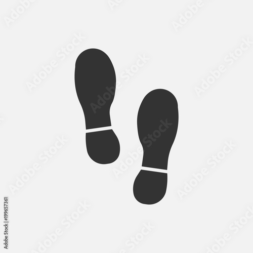 Imprint soles shoes. Vector illustration.