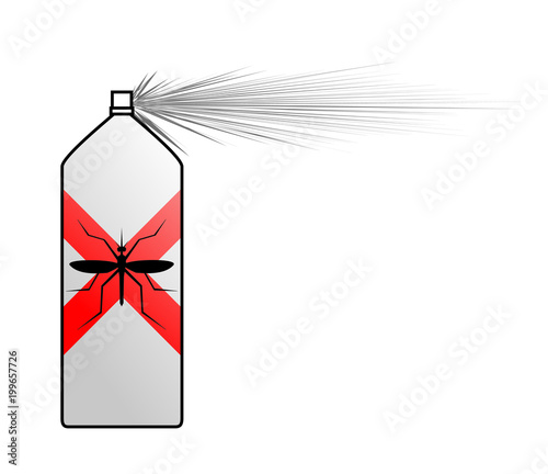 insecticide bottle illustraiton