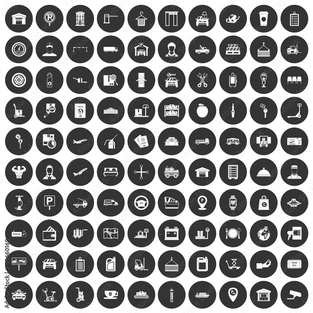 100 loader icons set black circle 100 loader icons set black circle