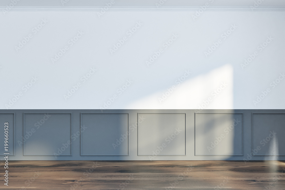 White and gray empty room, mock up wall White and gray empty room, mock up wall