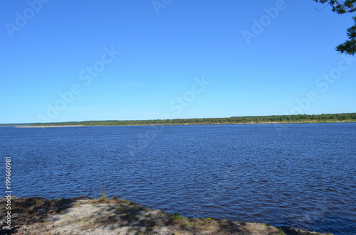 Coast of the Northern Dvina river Arkhangelsk region