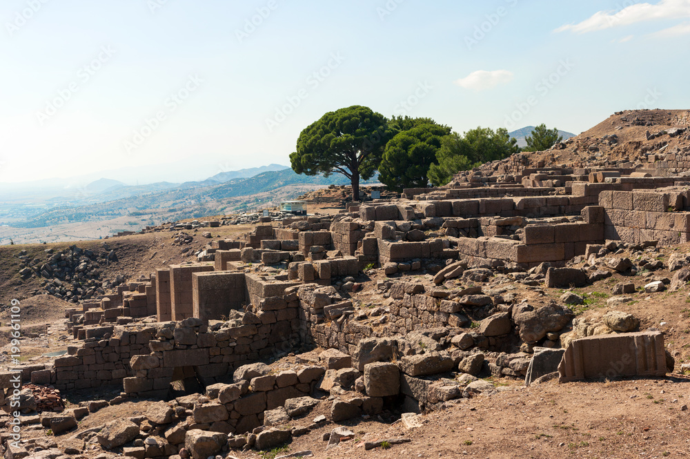 View of the ruins of Pergamum