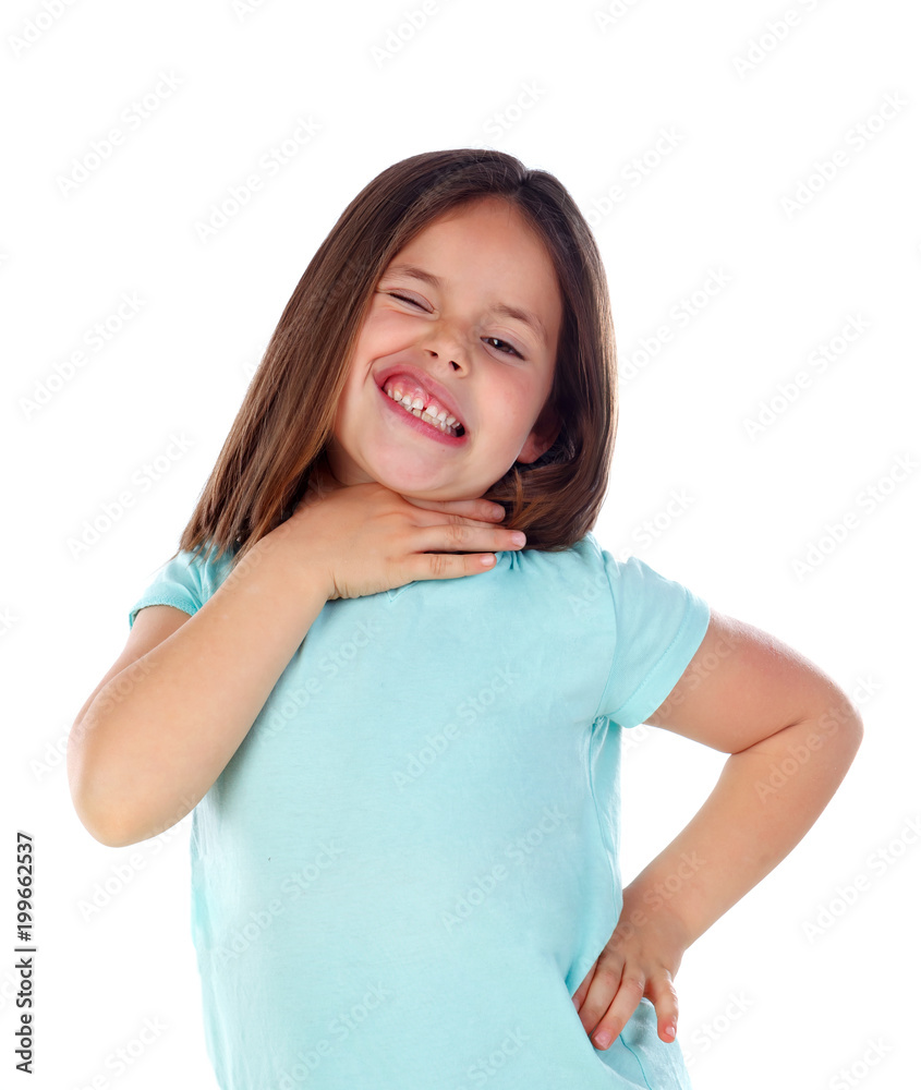 Fototapeta premium Happy girl winking her eye