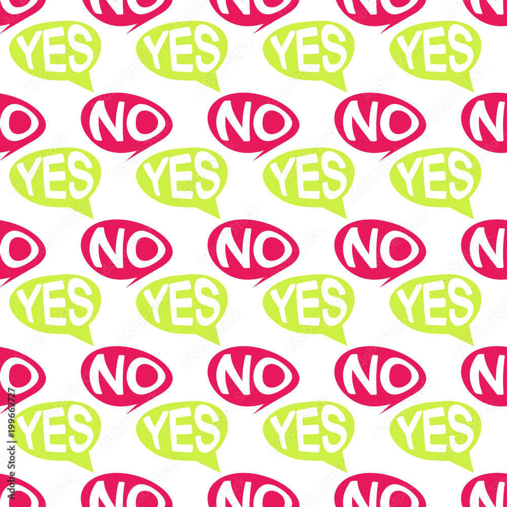 Seamless pattern with vector speech bubbles for your design