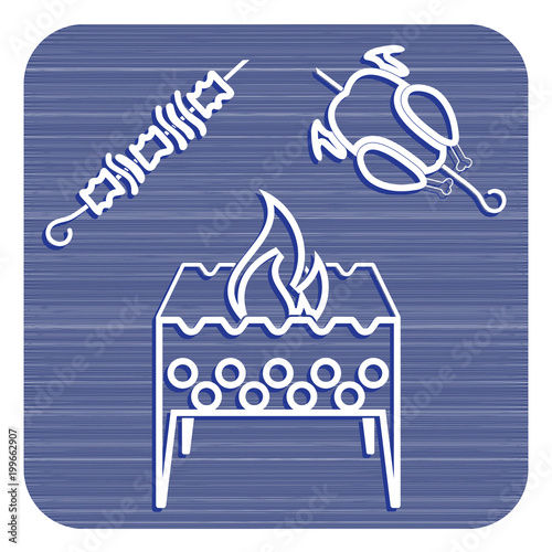 Brazier, kebab and chicken