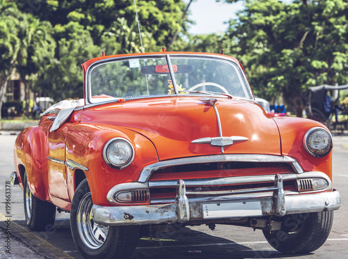 HDR Foto von einem amerikanischen historischen Auto in Havanna Kuba © Natascha