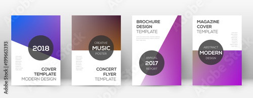 Flyer layout. Modern ravishing template for Brochure, Annual Report, Magazine, Poster, Corporate Presentation, Portfolio, Flyer. Attractive gradient cover page.