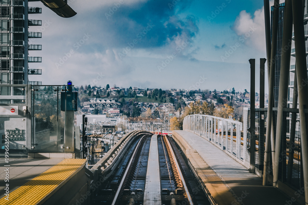 Obraz premium kolej do nieba