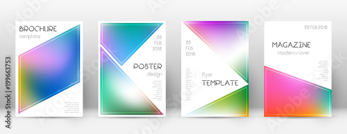 Flyer layout. Triangle marvelous template for Brochure, Annual Report, Magazine, Poster, Corporate Presentation, Portfolio, Flyer. Beautiful bright cover page.