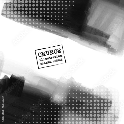 Abstract inkblot background.