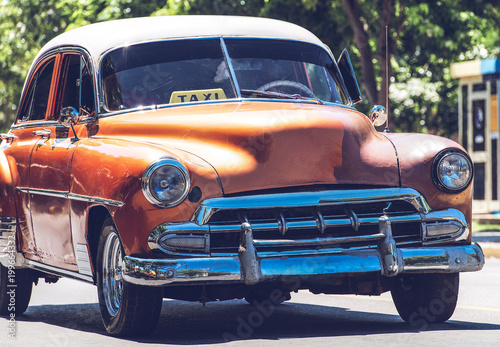 HDR Foto von einem amerikanischen historischen Auto in Havanna Kuba © Natascha