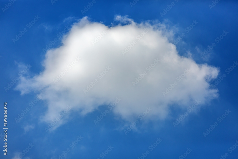 cloud in blue sky