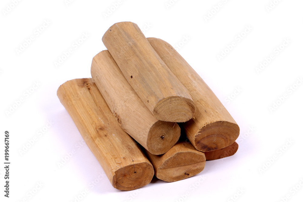 Chandan or sandalwood, sandalwood sticks, perfume, selective focus