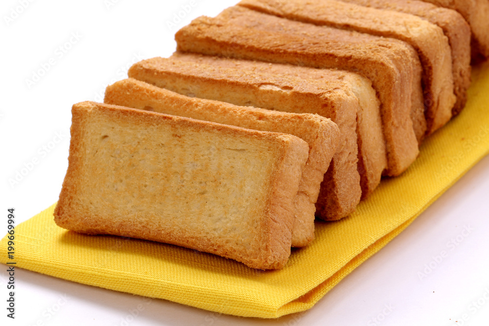 crispy rusk, cake rusk Stock Photo | Adobe Stock