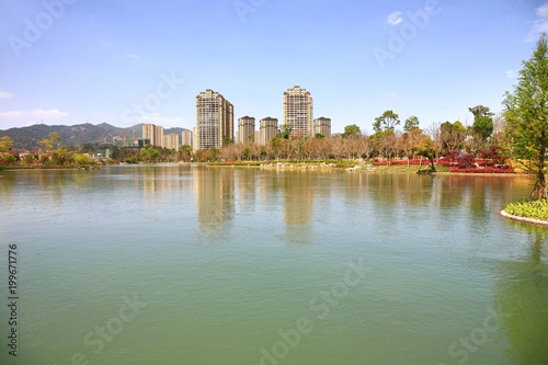 Kunming Waterfall Park in Kunming, China became the largest waterfall park in Asia