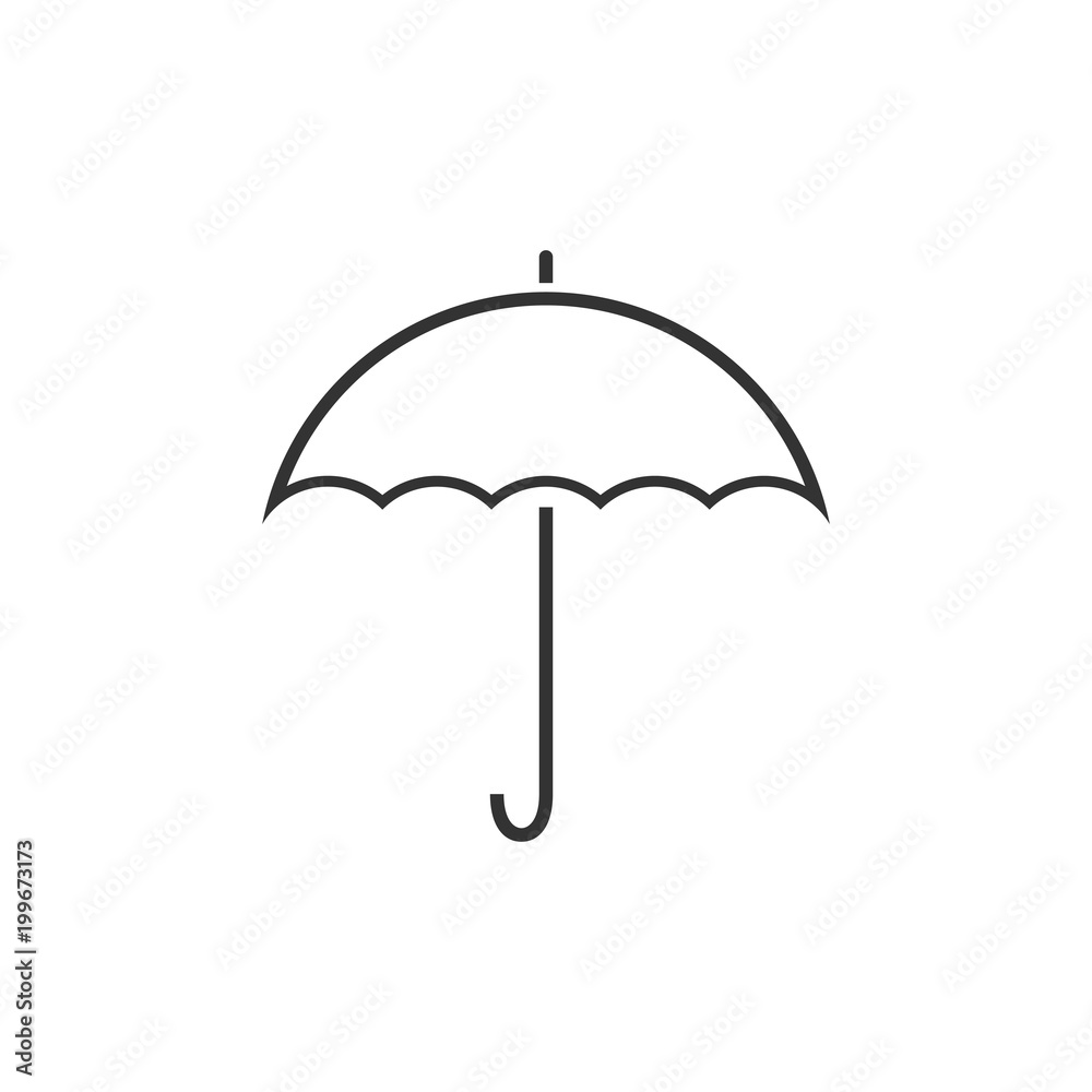 Umbrella icon, weather symbol. Vector illustration. Flat design. Umbrella icon, weather symbol. Vector illustration. Flat design.