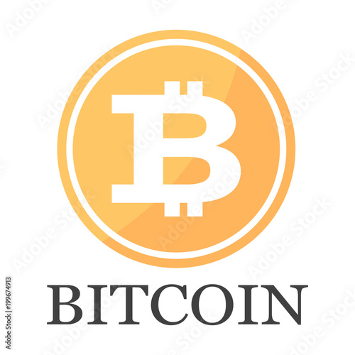 Bitcoin icon vector illustration