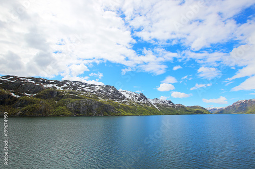 Fototapeta Naklejka Na Ścianę i Meble -  Fjord and mountains in Norway
