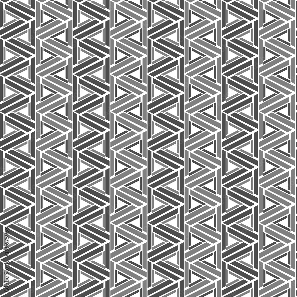 Abstract geometric seamless pattern of triangles. Texture for fabric and wallpaper. Vector illustration. Abstract geometric seamless pattern of triangles. Texture for fabric and wallpaper. Vector illustration.