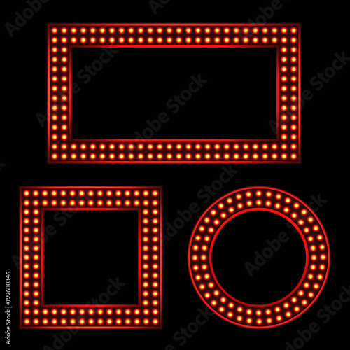 Lamps lighted vector illustration