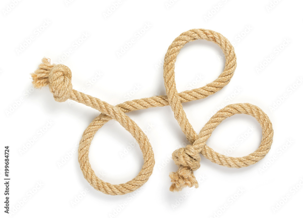 ship rope on white background ship rope on white background
