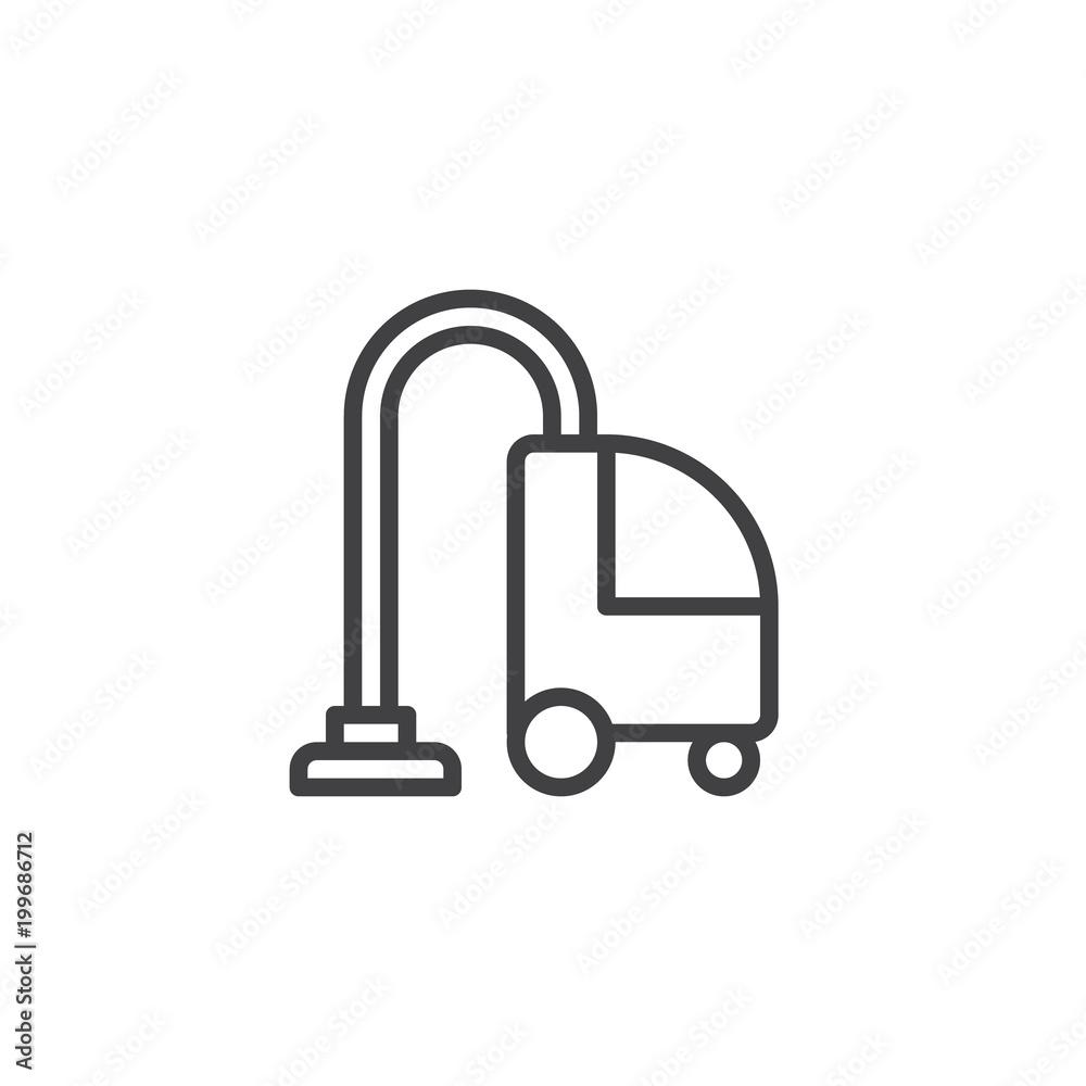 Vacuum cleaner outline icon. linear style sign for mobile concept and web design. Cleaning line vector icon. Symbol, logo illustration. Pixel perfect vector graphics Vacuum cleaner outline icon. linear style sign for mobile concept and web design. Cleaning line vector icon. Symbol, logo illustration. Pixel perfect vector graphics
