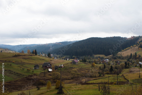 mountain village in the Carpathians