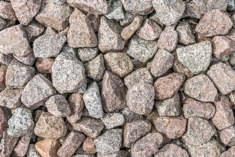 Railway ballast flat view background Railway ballast flat view background