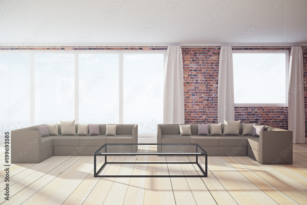 Fototapeta premium New living room interior