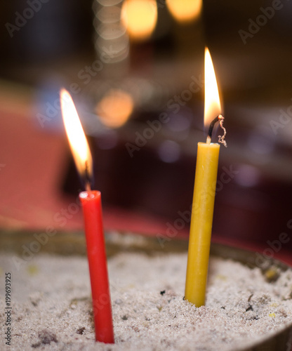 candles in the sand photo