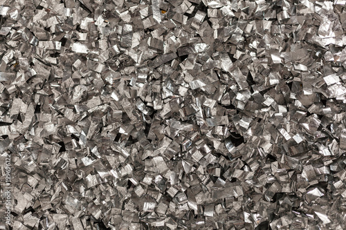 Wallpaper Mural Full frame take of a sheeT of crumpled silver aluminum foil Torontodigital.ca