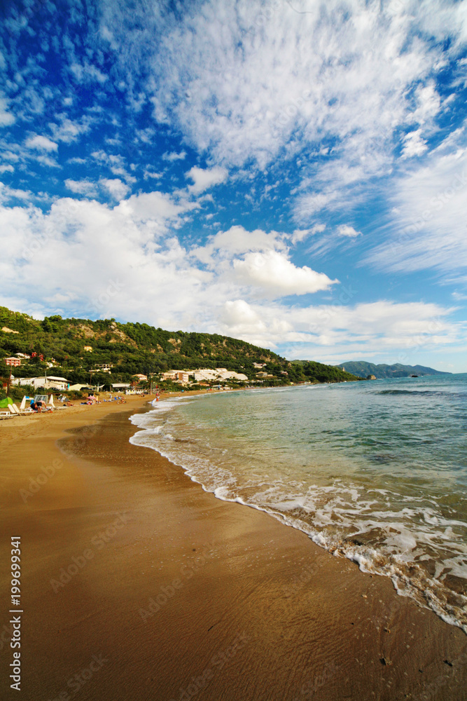 View of Beach of Kontogialos, Corfu, Greece