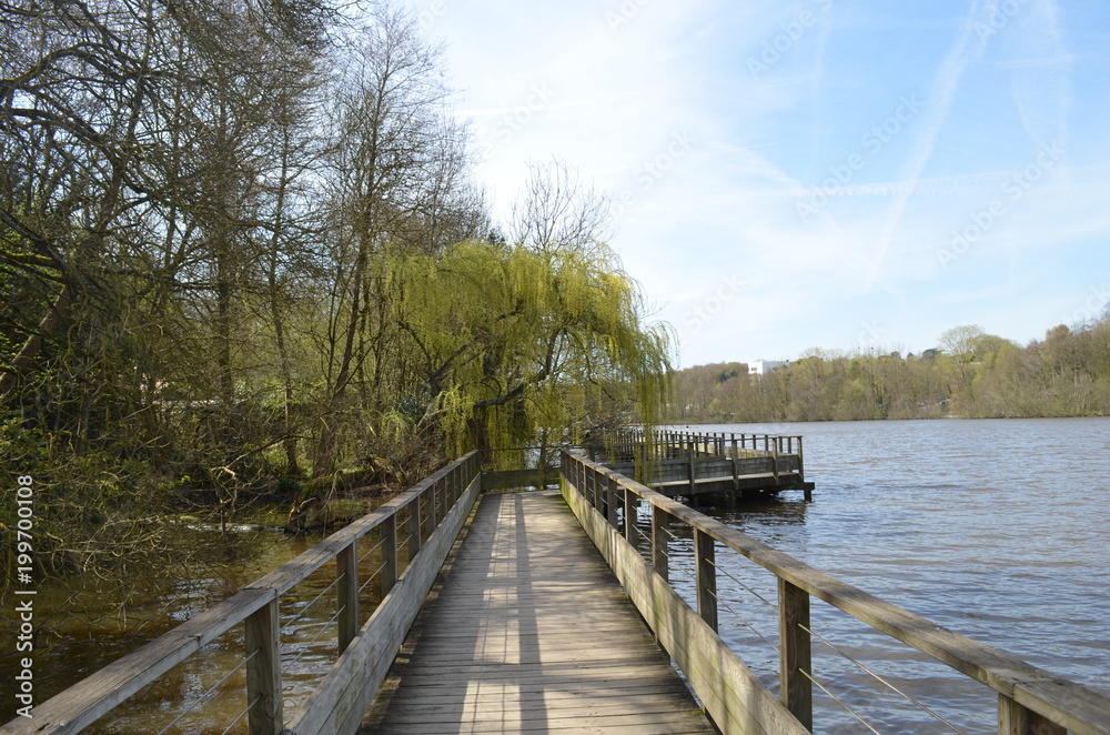Ponton sur L'Erdre Nantaise Ponton sur L'Erdre Nantaise