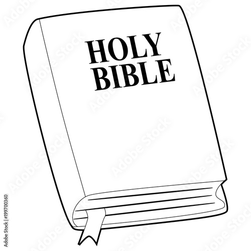 Coloring Book Outlined of Holy Bible
