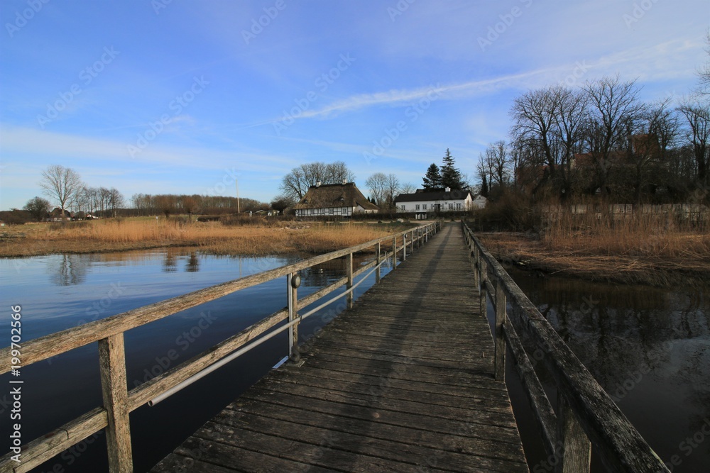 idyllischer Steg in Sieseby an der Schlei idyllischer Steg in Sieseby an der Schlei