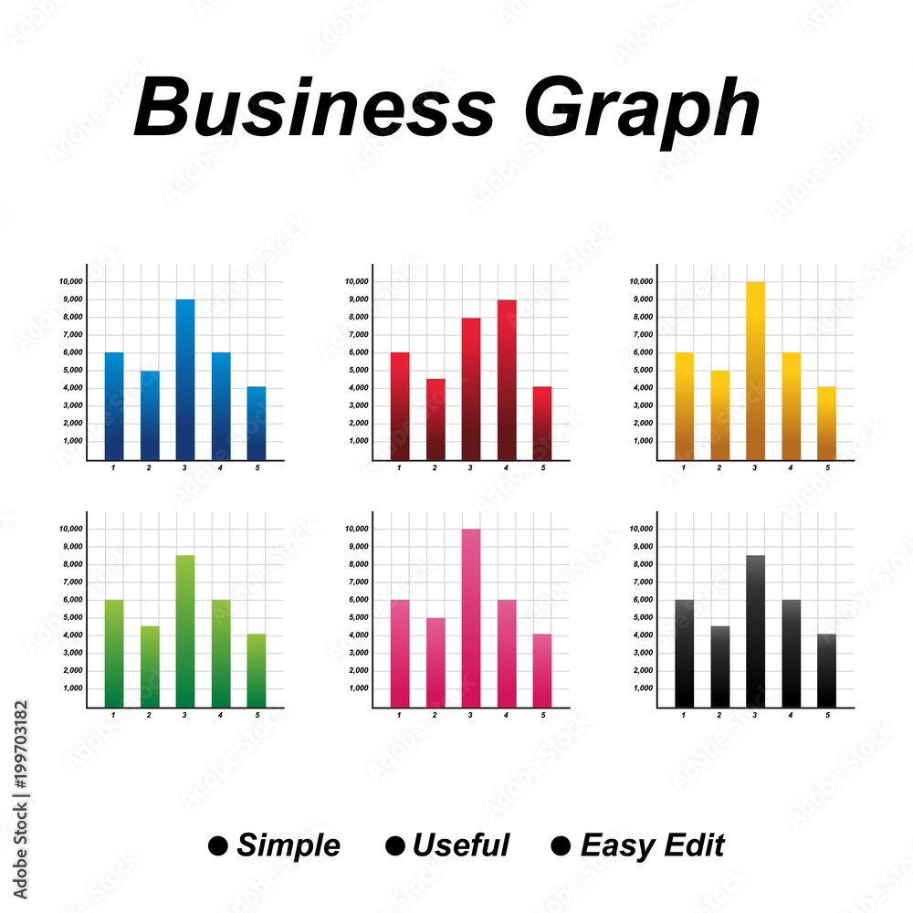 Abstract business graph chart
