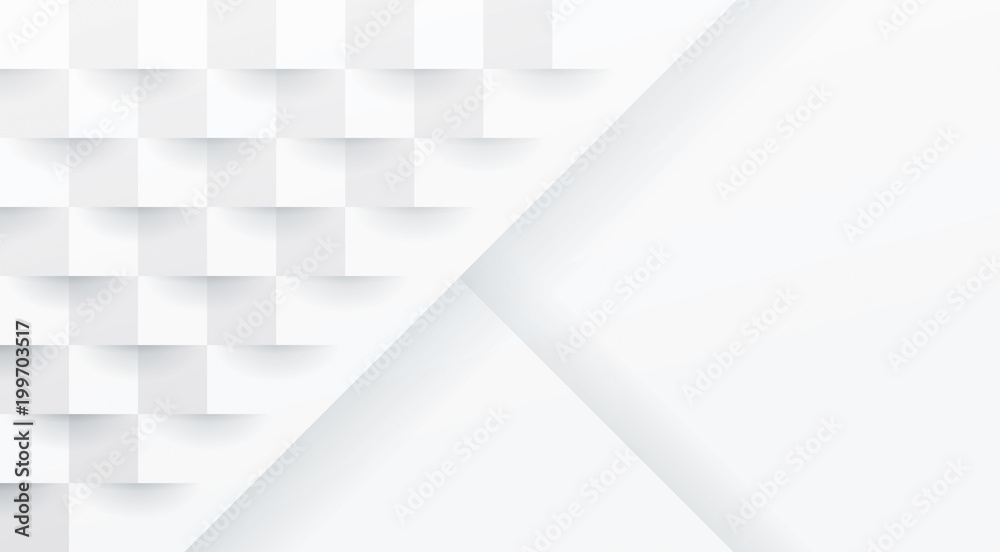 Fototapeta premium White abstract background vector with blank space for text.