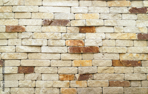 Obraz na płótnie Surface stone wall background w salonie