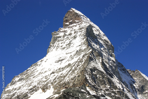 Cusp of Matterhorn on a clear day photo