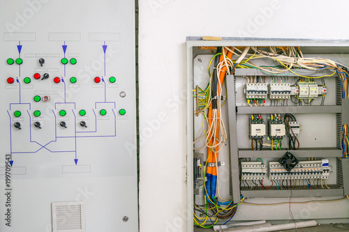 Automated system of electric power supply and distribution. Electric boxes with high-voltage equipment. The scheme for supplying electric power through the main and reserve channels