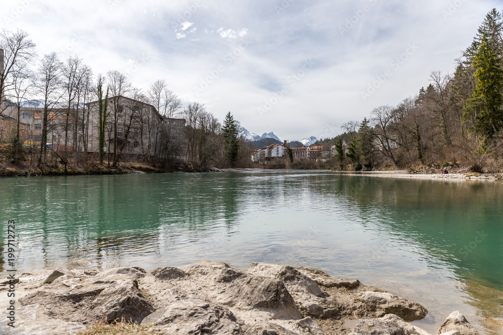Fototapeta premium Der Lech in Füssen
