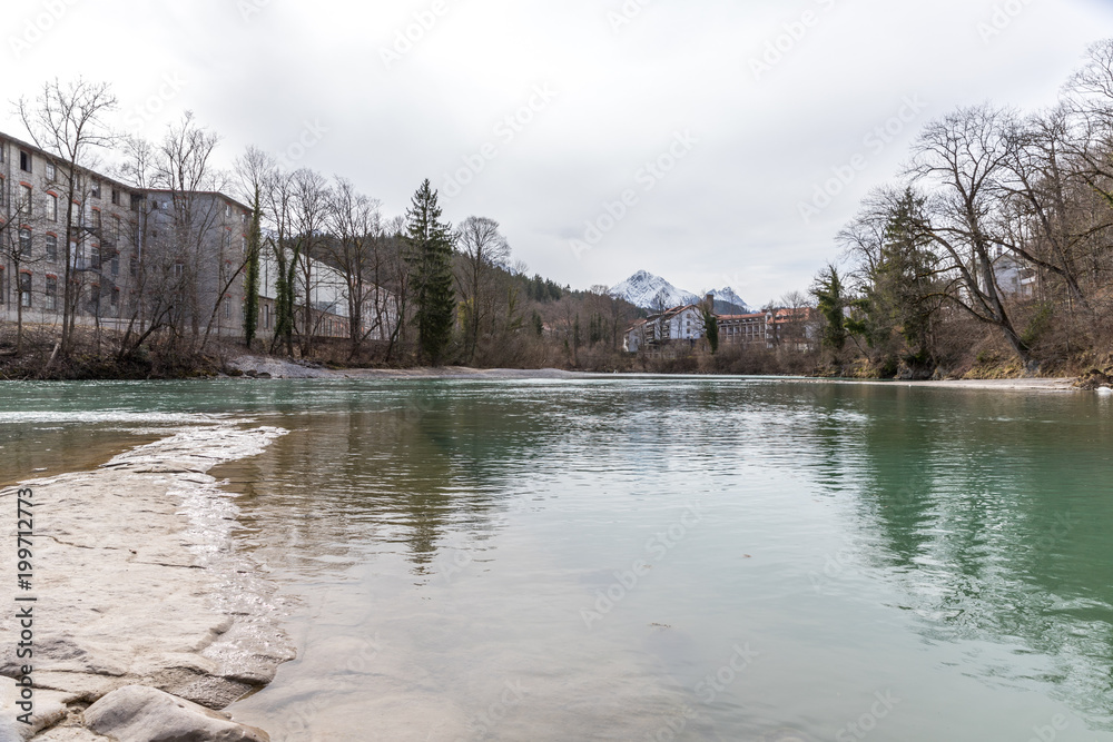 Fototapeta premium Der Lech in Füssen