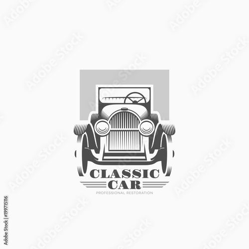 Classic car logo