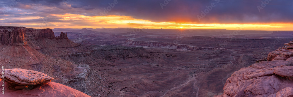 Canyonlands Grand Viewpoint Sunset Panorama