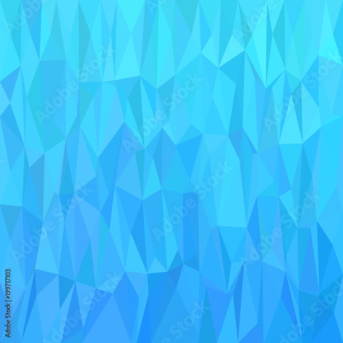 Fototapeta Naklejka Na Ścianę i Meble -  Geometric abstract triangle tile pattern background - polygon vector graphic from triangles in light blue tones