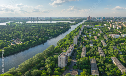 Moscow cityscape from aerial view © Igor Gorshkov