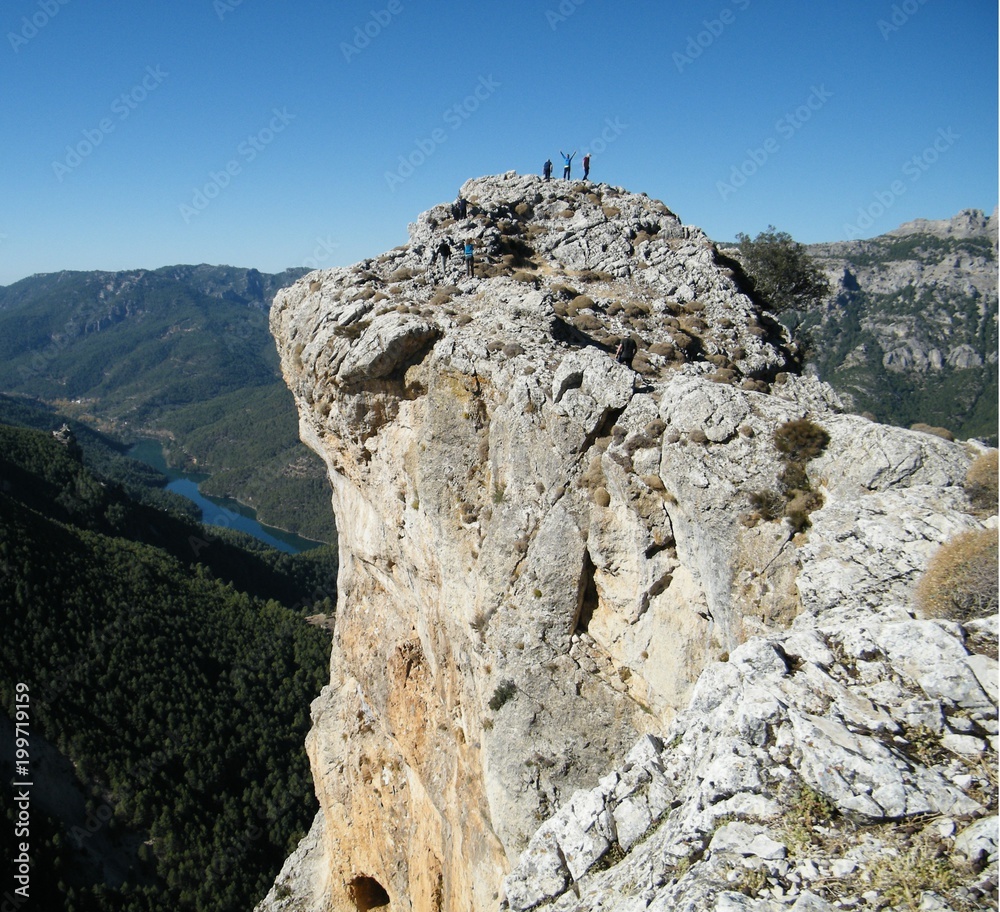 Fototapeta premium Llegada a la cima