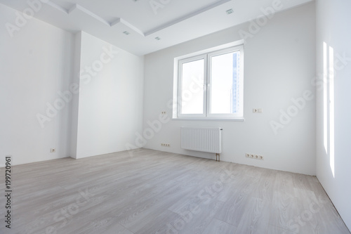 White empty room with window